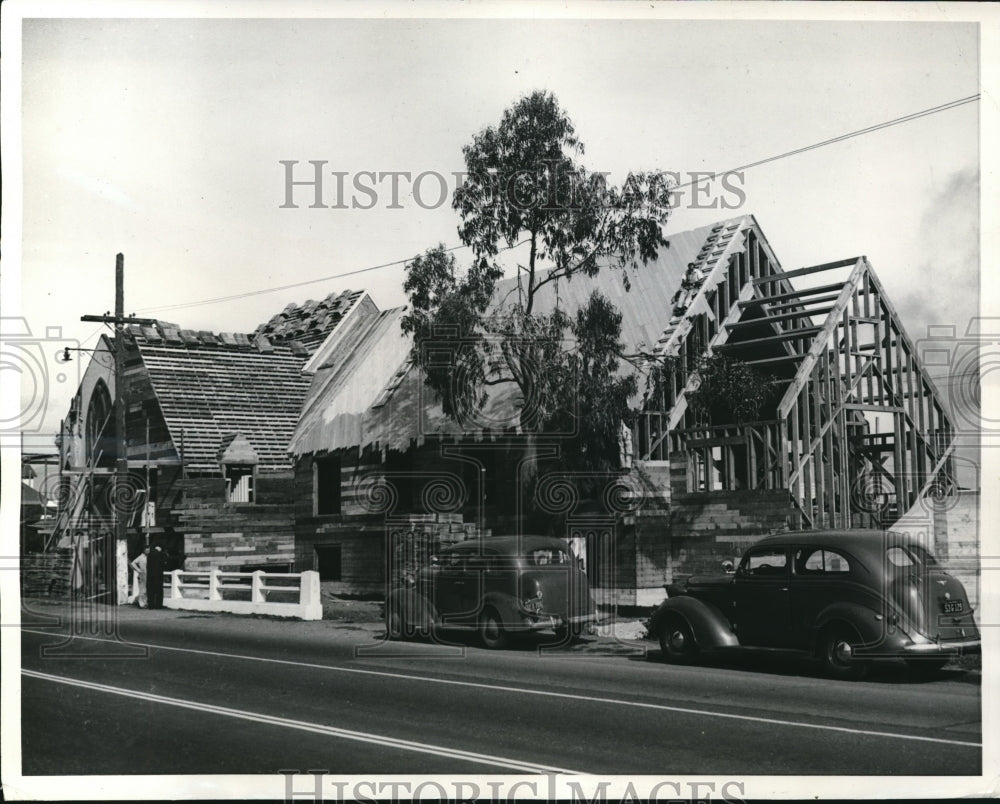 1941 Press Photo San Bruno Calif new community Methodist Church