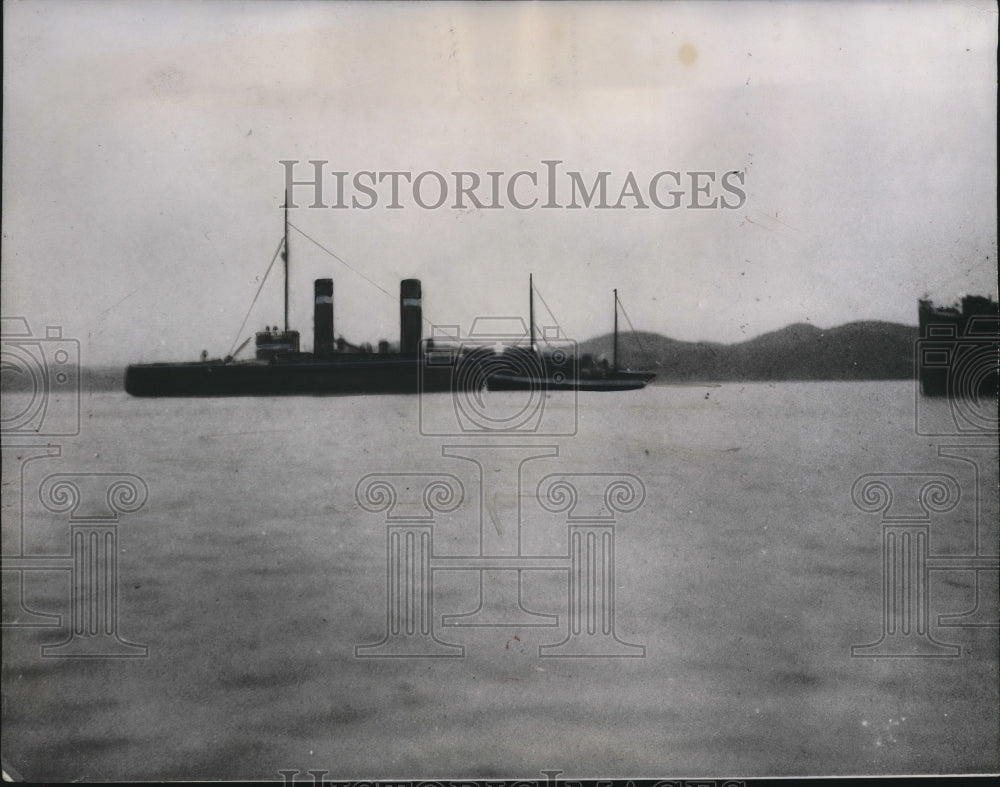 1938 Press Photo Ship "Yermak" Off Oslo, Norway Coast