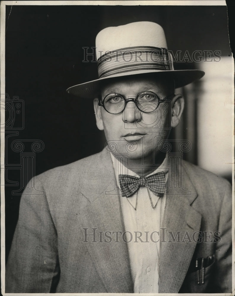 1929 Press Photo John Malacek, Farmer, Van Swervingers Trial