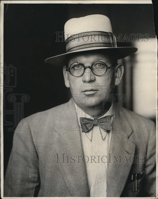 1929 Press Photo John Malacek, Farmer, Van Swervingers Trial
