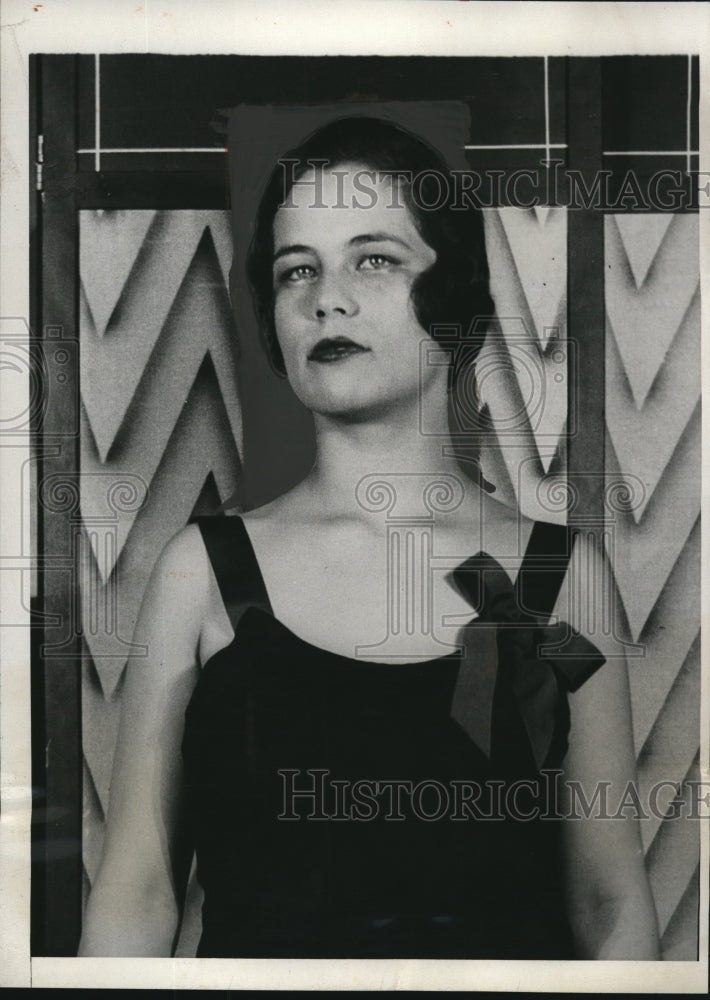 1933 Press Photo Betty Gerard secretly married to Walter Levereing football star