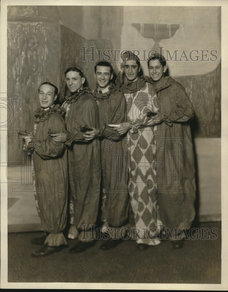 1929 Press Photo John Hokavar,Jack Klang,Art Gutter,Dave Katz singers
