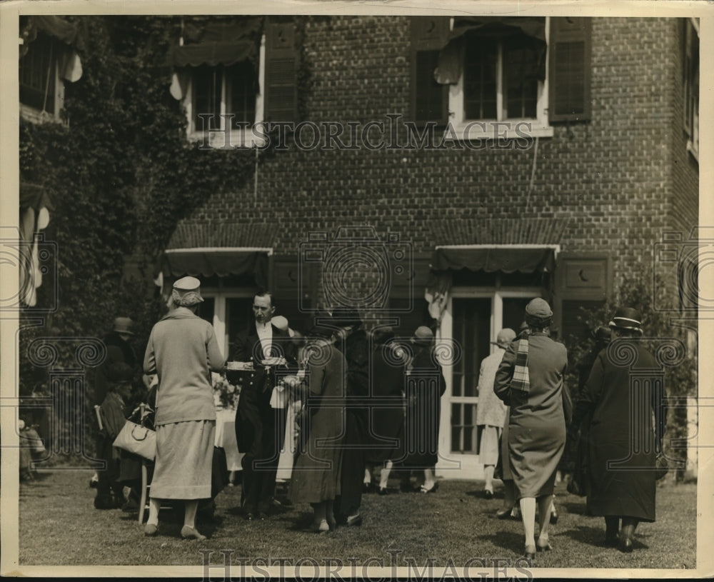 1926 Press Photo Garden party held for the benefit of wayside home