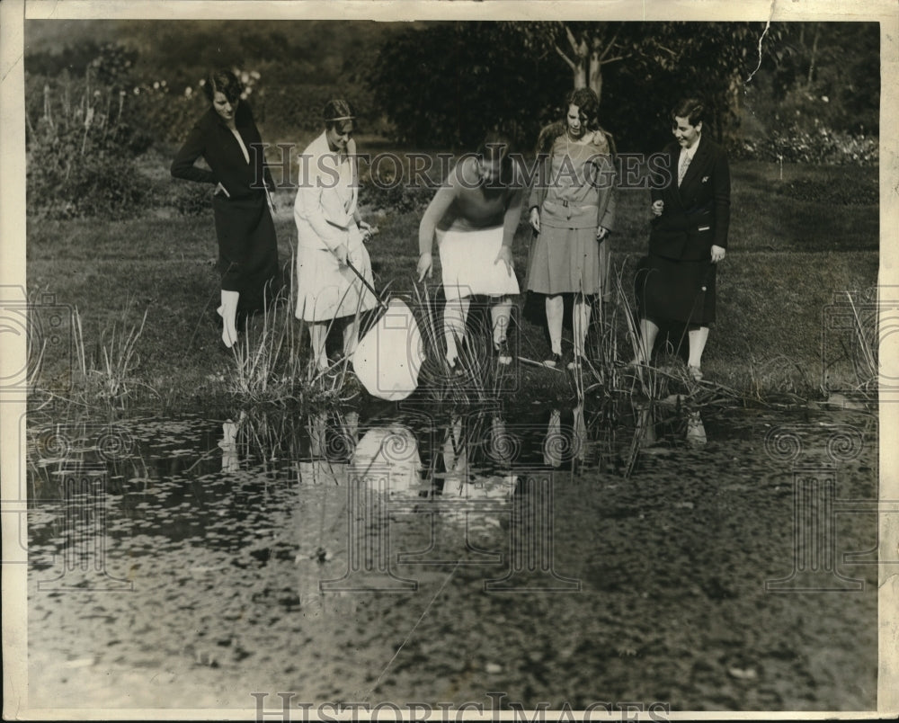 1930 Press Photo L-R C. Davison,N.Hencken,B.Roberts & D.Weaver at Smith College