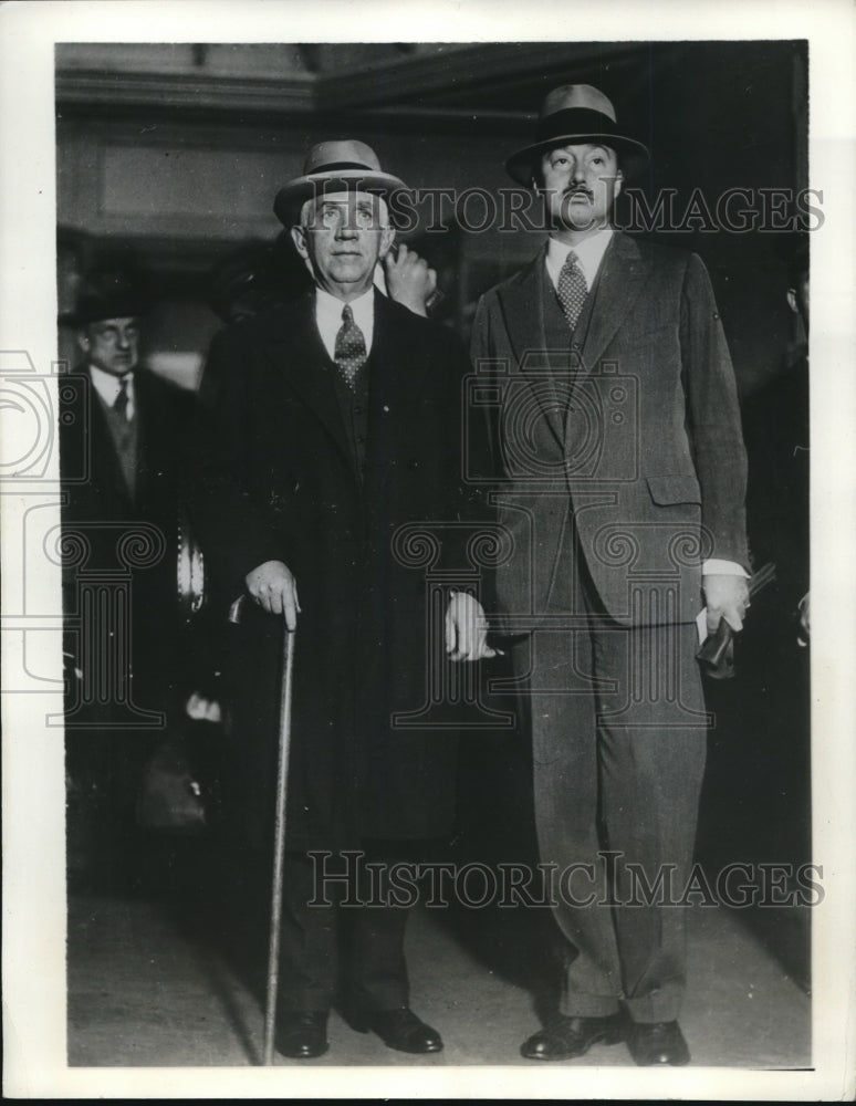 1932 Press Photo Norman Davis w/ Theodore Mariner