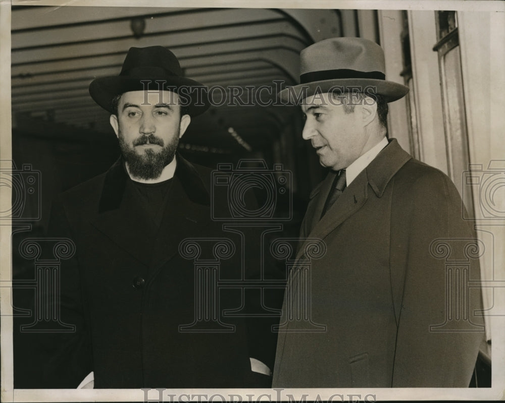1938 Press Photo Dr. B. Stoyanovitch & Dr. Demskin Grdanicki Meet - nex64575