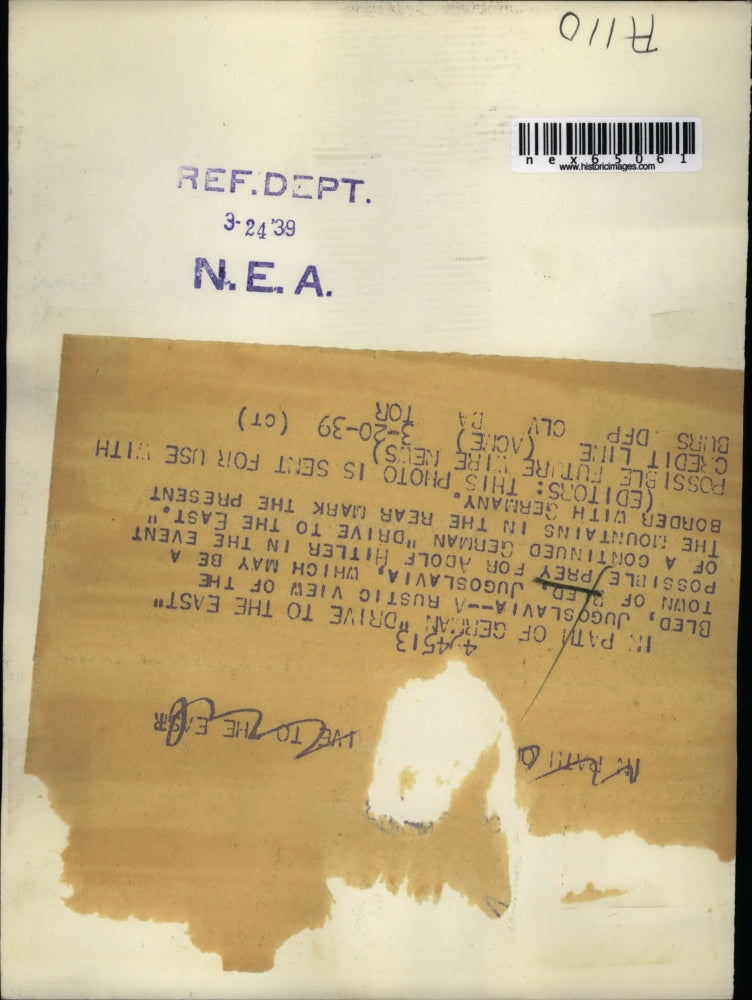 1939 Press Photo The town of Bled, Jugoslavia, posible prey for Adolf Hitler