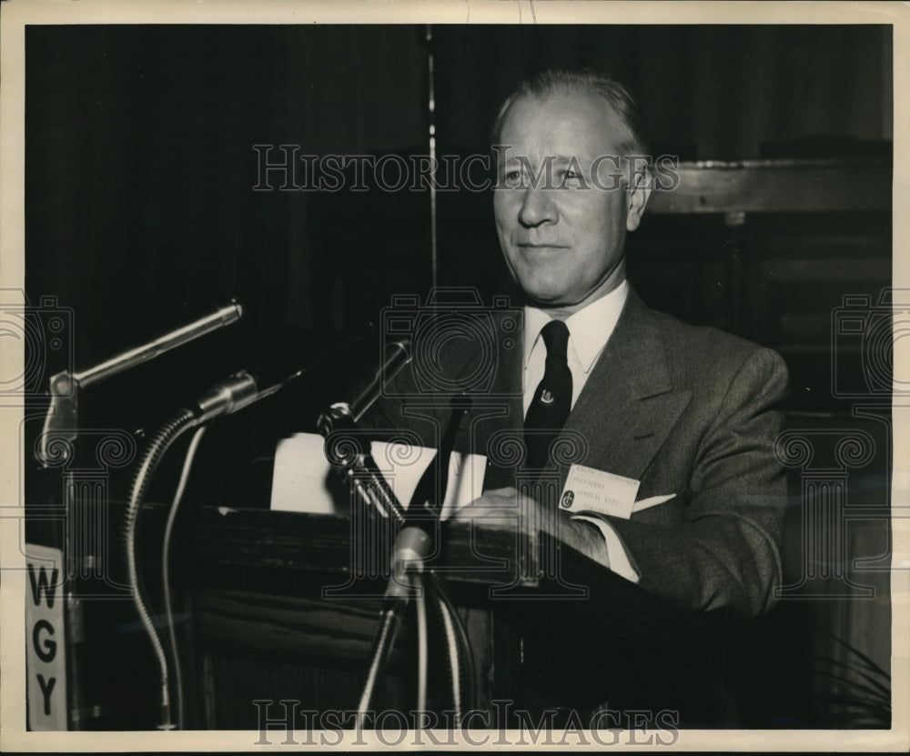 1953 Press Photo Ralph J. Cordiner, president of General Electric Co.