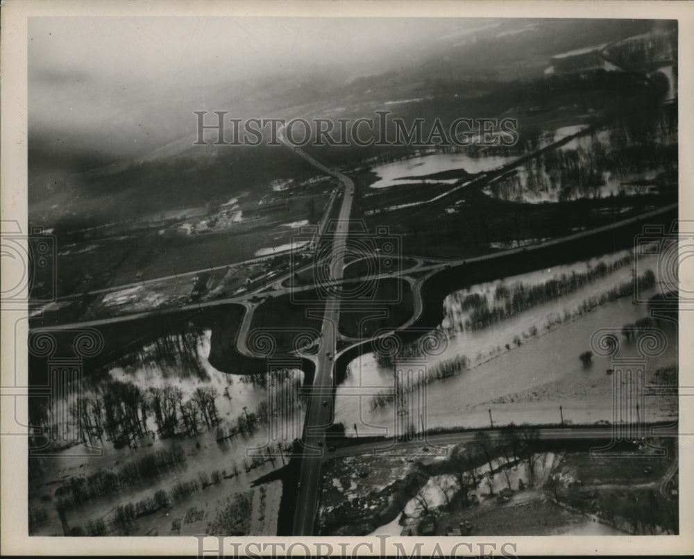 1950 Press Photo Route 21 Highway Cloverleaf
