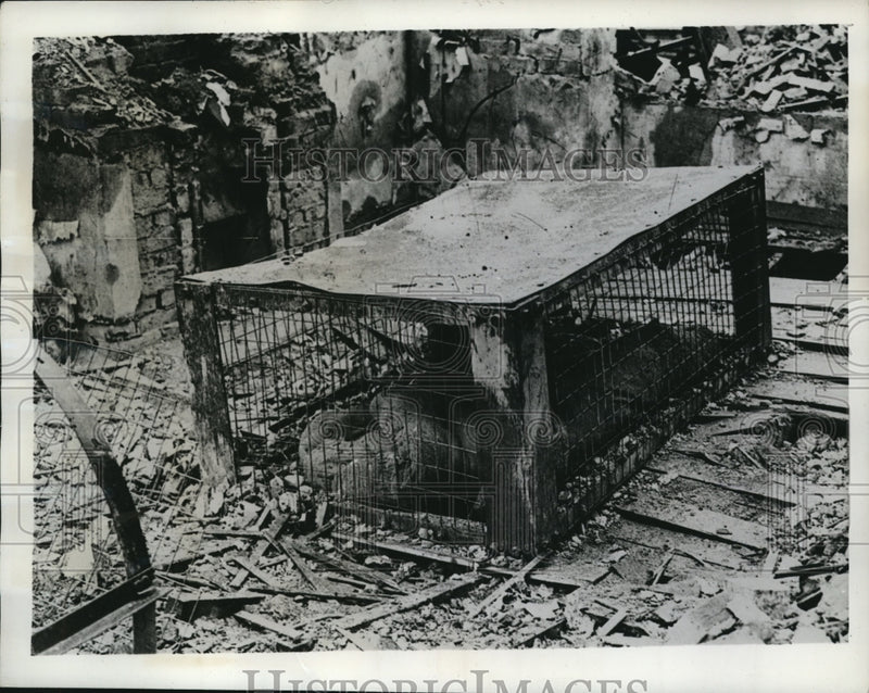 Load image into Gallery viewer, 1941 Press Photo British Table-Type Indoor Raid Shelter After House Collapse
