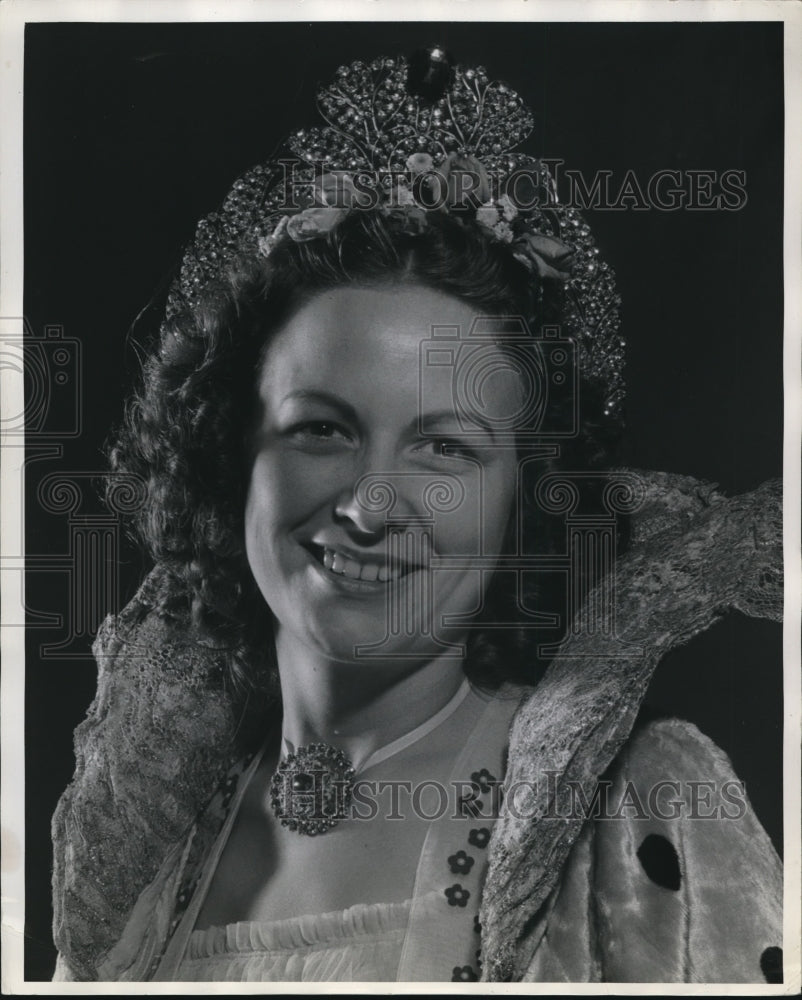 1939 Press Photo Bernice Henthorn, Queen Of Flints Second Annual Motor Festival