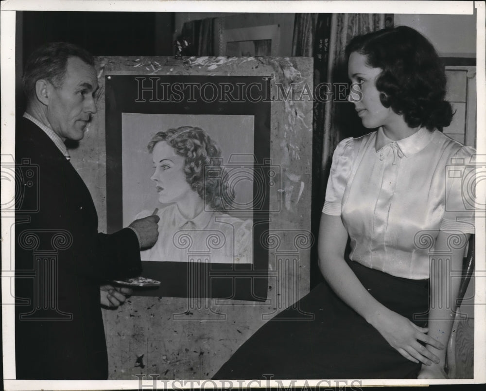 1939 Press Photo Clara Louise Baker & Wallace Hamilton