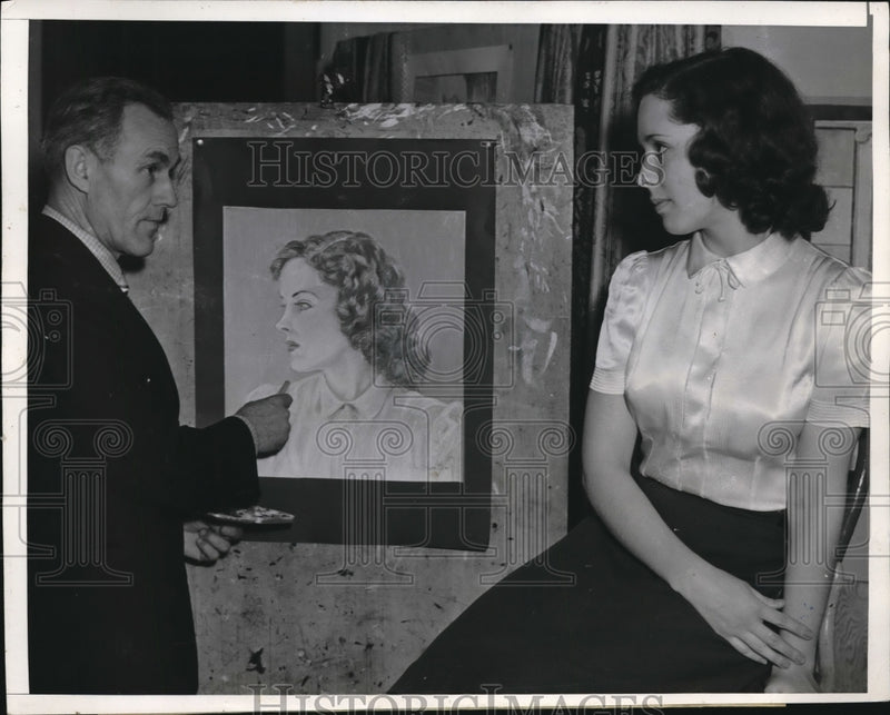 Load image into Gallery viewer, 1939 Press Photo Clara Louise Baker &amp; Wallace Hamilton
