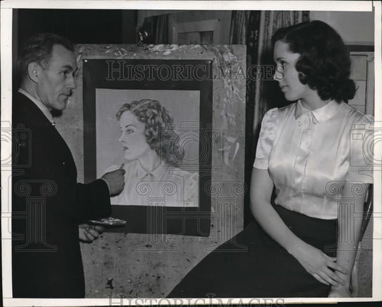 1939 Press Photo Clara Louise Baker & Wallace Hamilton