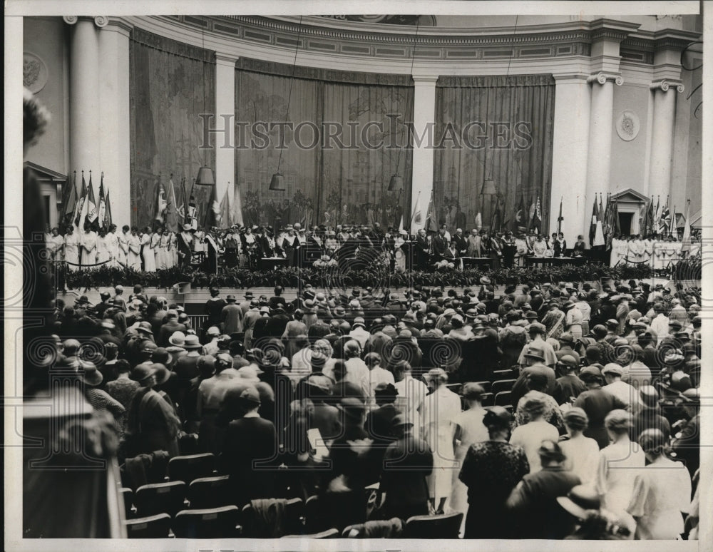 1933 Press Photo Daughters of American Revolution convention opens in Washington