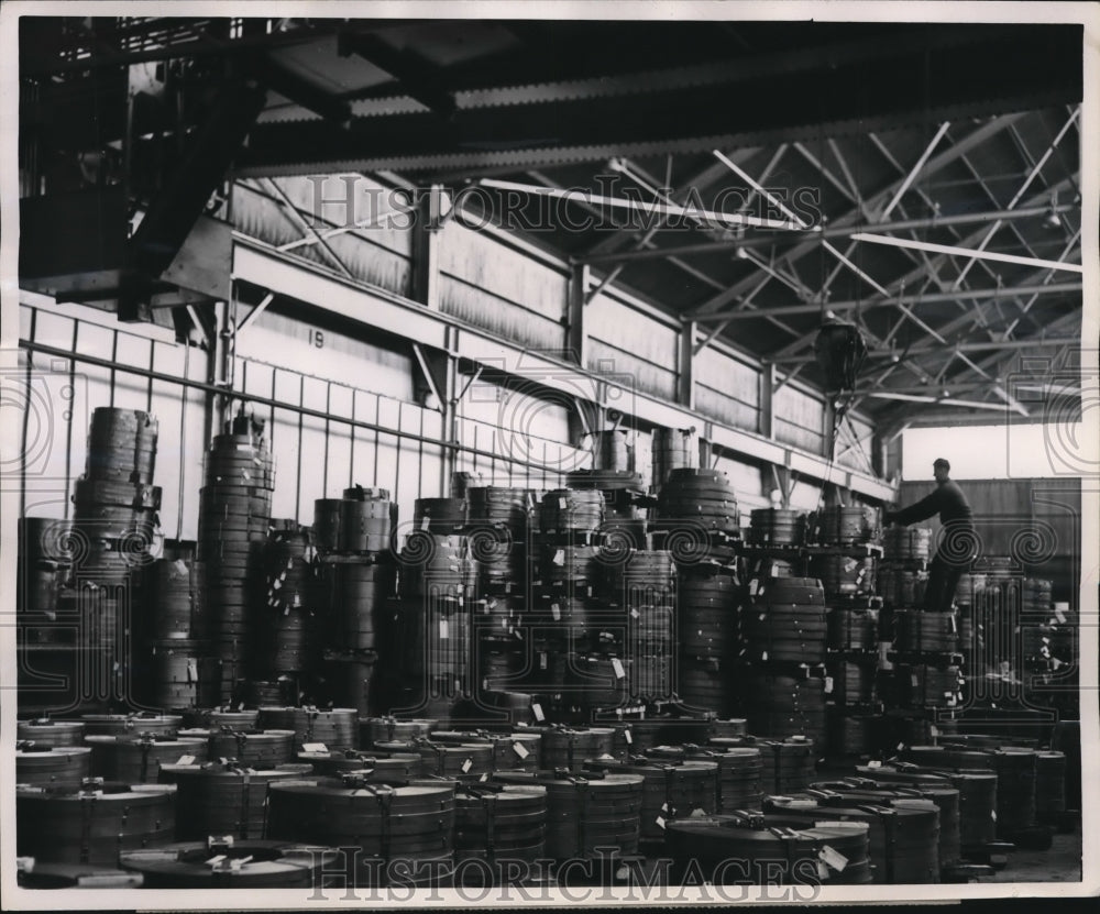 1947 Press Photo The American Steel & Wire Co. warehouse