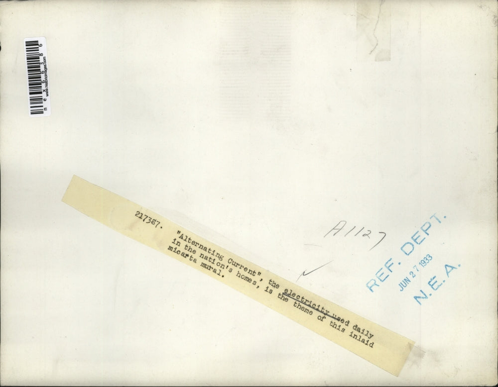 1933 Press Photo Alternating current - nex66386