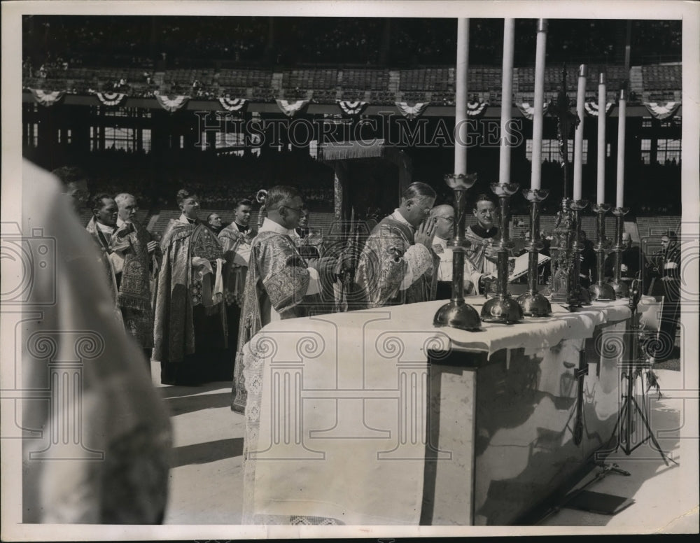 1935 Press Photo The 7th National Eucharistic Congress at Cleveland, Ohio