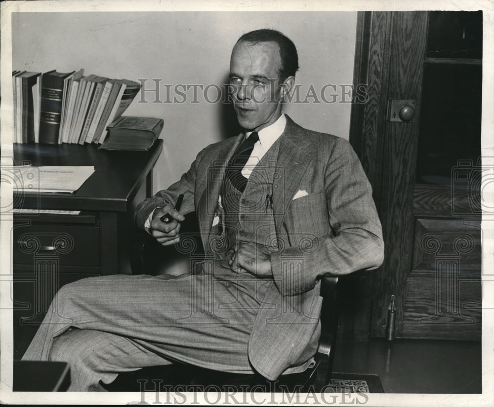 1940 Press Photo RH Gallivan, JC Spahn Tull, Businessman