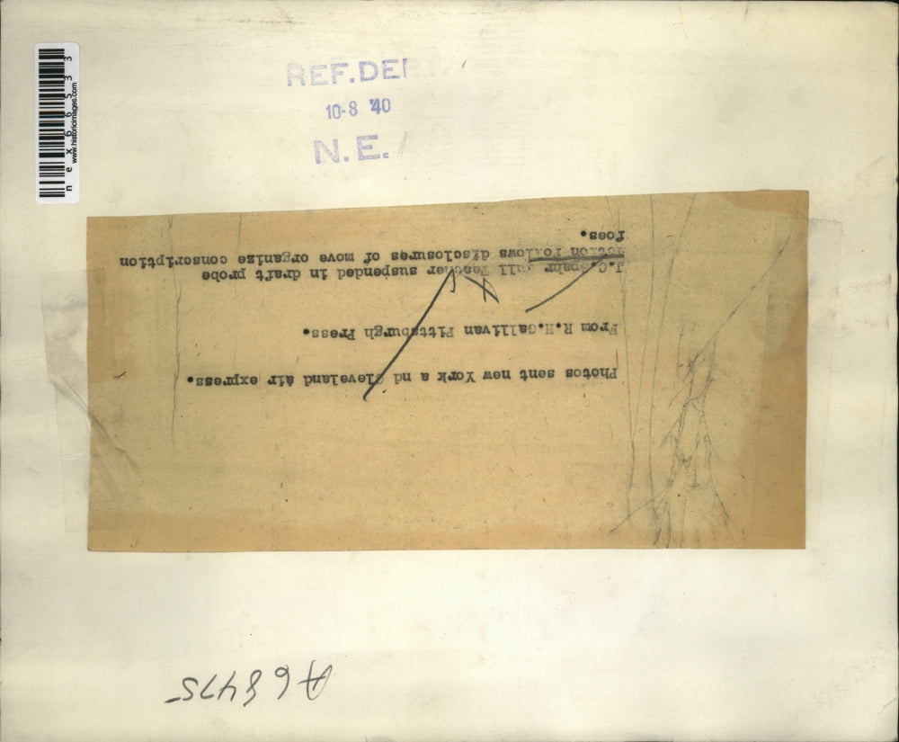 1940 Press Photo RH Gallivan, JC Spahn Tull, Businessman