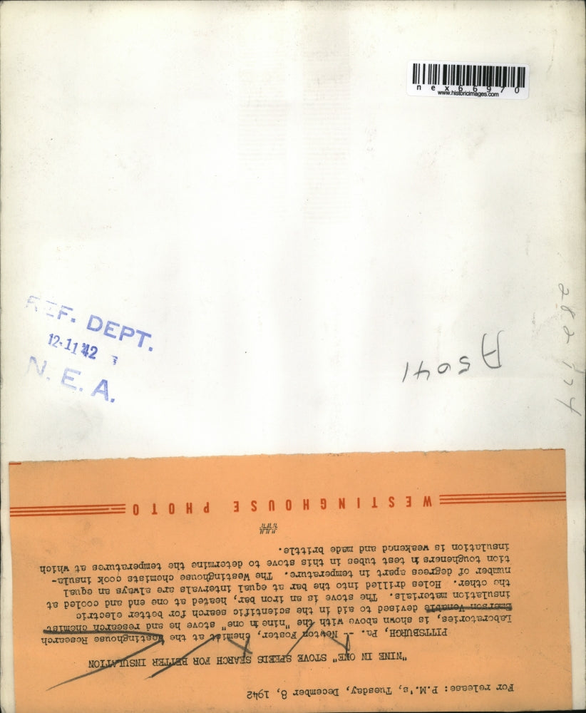 1942 Press Photo Newton Foster, Chemist at the Westinghouse Research Lab.