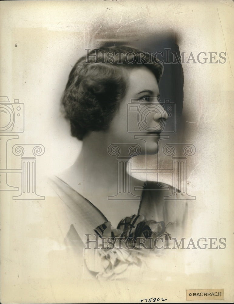 1934 Press Photo Mrs Sam Conner - nex67065