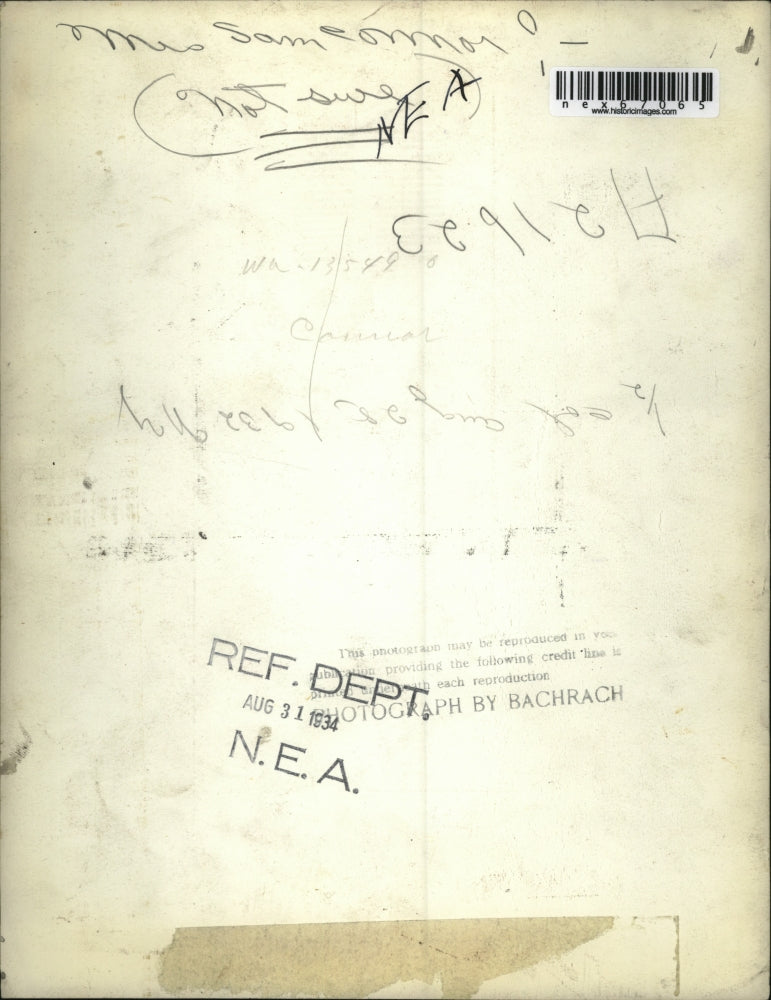 1934 Press Photo Mrs Sam Conner - nex67065