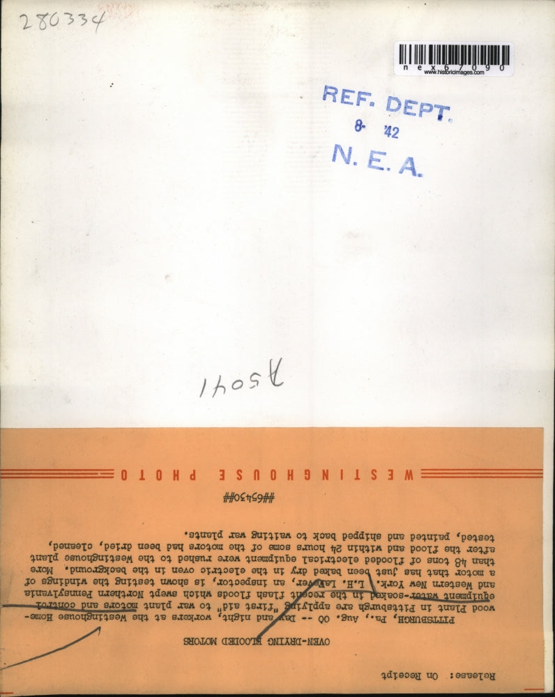 1942 Press Photo Workers of the Westinghouse Housewood Plant in Pittsburgh