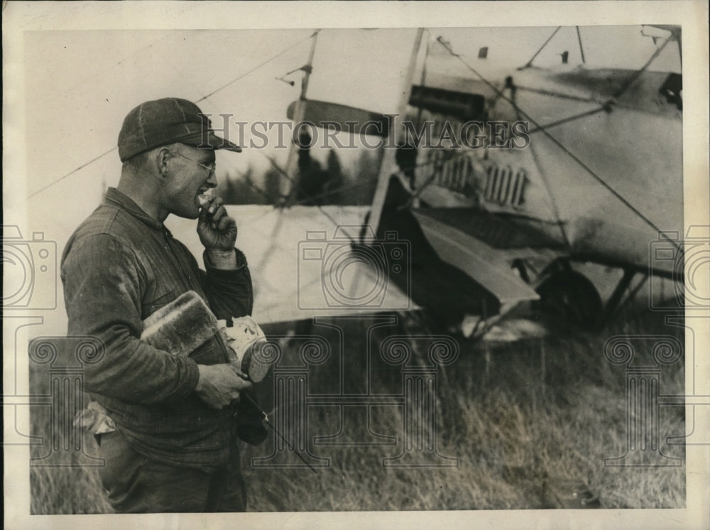 1923 Press Photo Alfred Clark, Asst. Camp Boss at South Fox Island,Lake Michigan
