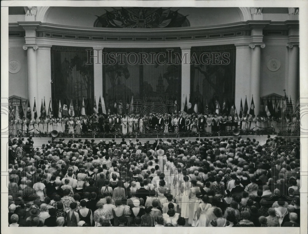 1936 Press Photo Opening of 45th Continental Congress of D.A.R