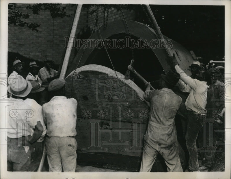Load image into Gallery viewer, 1938 Press Photo Wash DC Bureau of Standards building of concrete pillboxes
