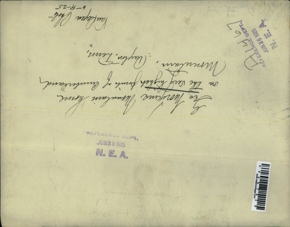 1925 Press Photo Geo Morgans Mountain Home on the high point of Cumberland