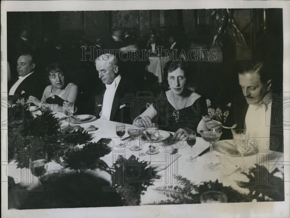 1922 Press Photo Pres. of Uruguay tendered a banquet to Pan-American Delegates