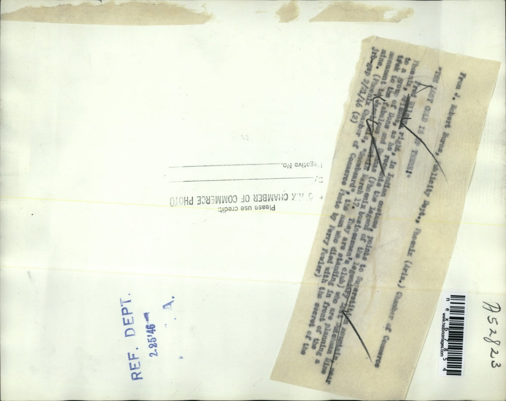 1946 Press Photo Fred Wilson(R), in Indian Costume