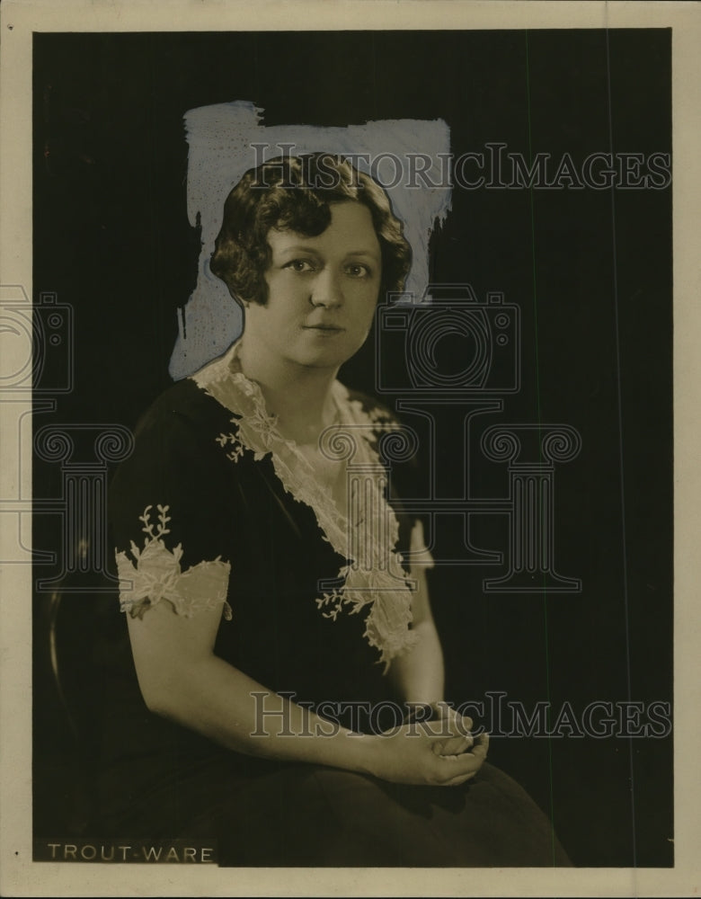 1927 Press Photo Miss Edna Studebaker of Cleveland YWCA