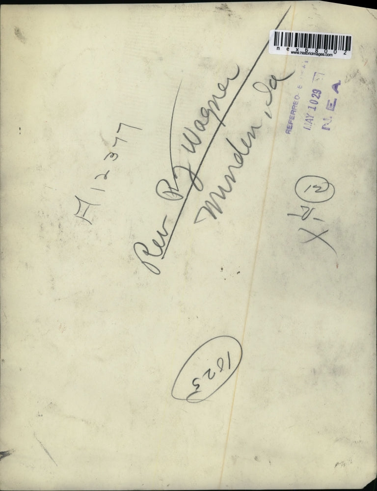 1929 Press Photo Reverend PJ Wagner Munden Iowa