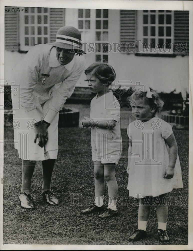 1939 Press Photo London Prince Edward & Princess Alexandra of Kent on a holiday