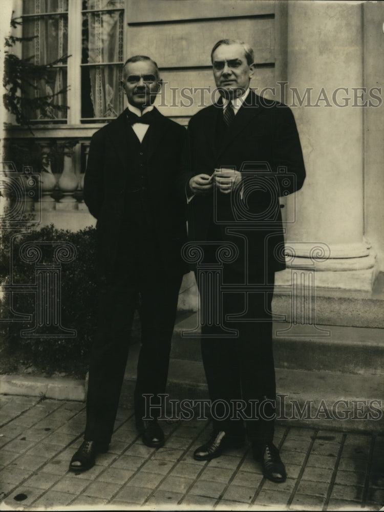 1922 Press Photo Iftimie Antonesco And Constantin Antoniades