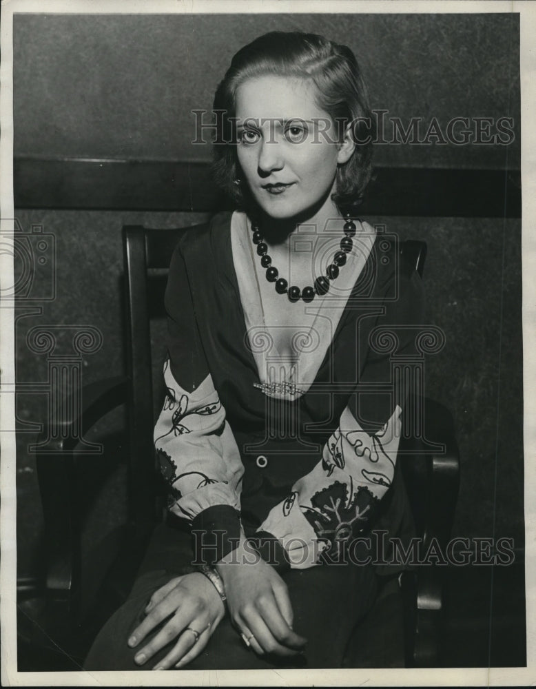 1931 Press Photo Dorothy Evans - nex68213