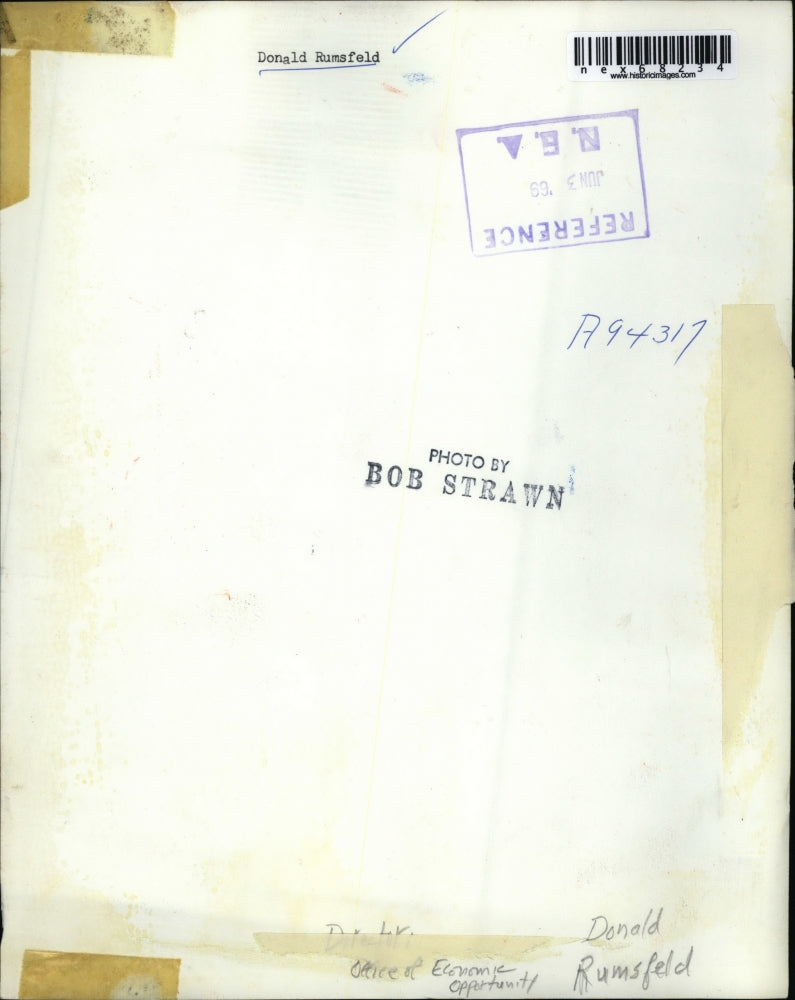 1969 Press Photo Donald Rumsfield - nex68234