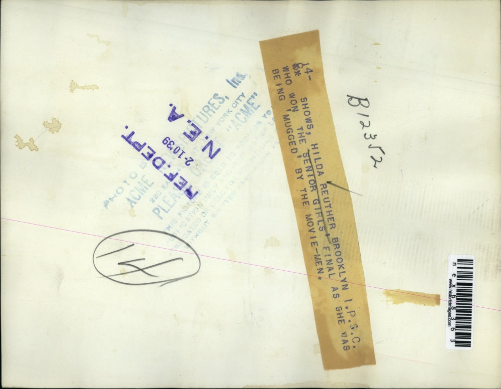 1939 Press Photo Hilda Reuther Brooklyn IPSC wins Sr girls music finals