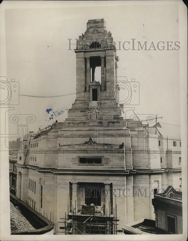 1931 Press Photo Peace Memorial Freemaon's Temple, London headquaters