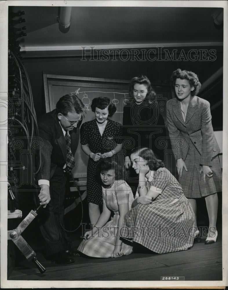 1943 Press Photo Pittsburgh {PA D Black, BJ Turner,K Bradford, Dr Teare