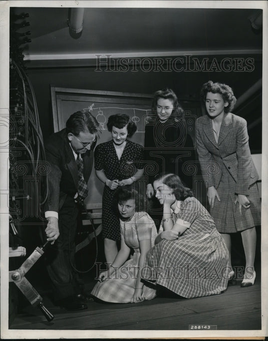 1943 Press Photo Pittsburgh {PA D Black, BJ Turner,K Bradford, Dr Teare