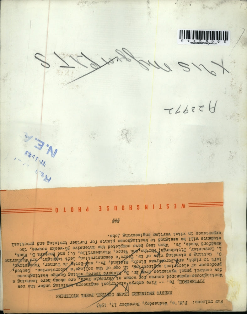 1943 Press Photo Pittsburgh {PA D Black, BJ Turner,K Bradford, Dr Teare