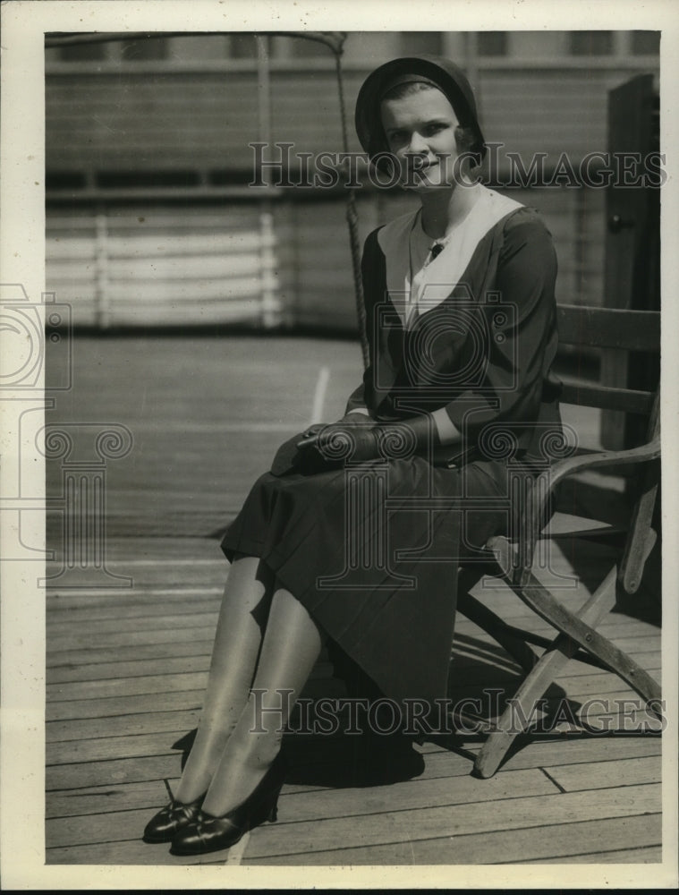 1937 Press Photo Betty Flower to wed Harold F Rice of Hawaii