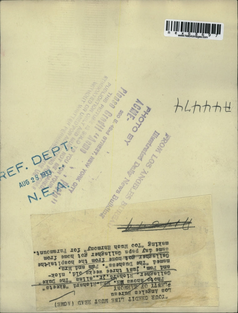 1933 Press Photo Mr & Mrs Richard Skeets Gallagher & children