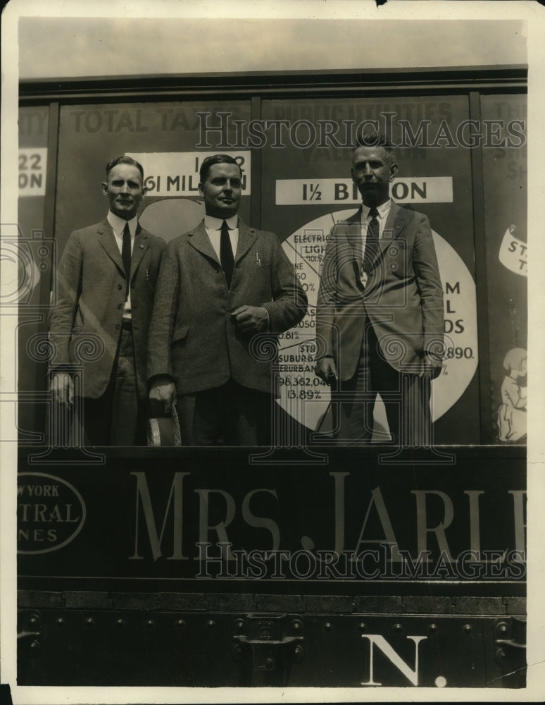 1923 Press Photo HA Caton of Ohio Farm Federation & others