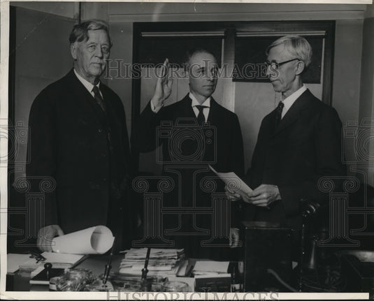 1929 Press Photo Wm. Mitchell(C) Attorney General appointment