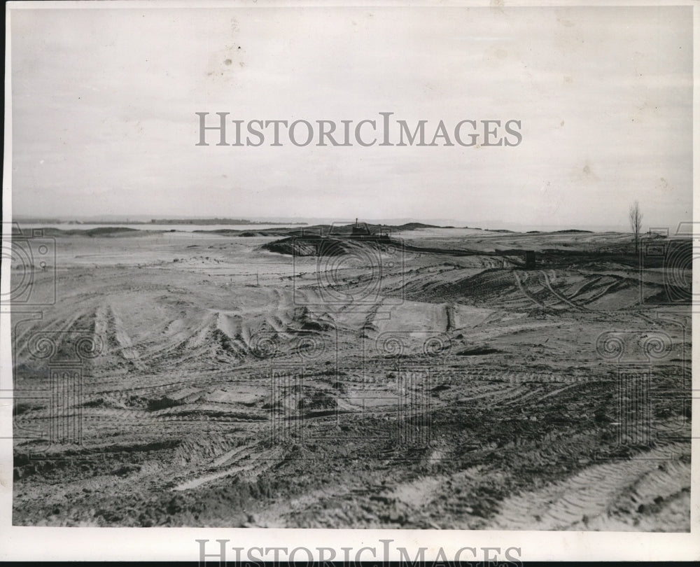 1940 Press Photo New Zealand aerodrome construction